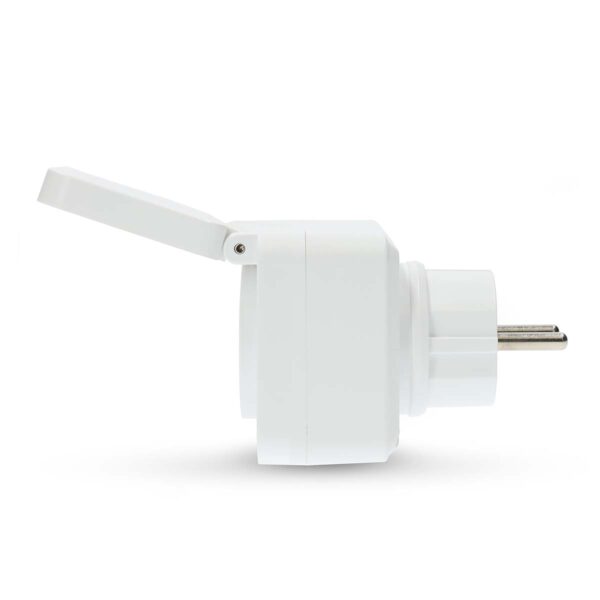 Nedis SmartLife Smart Plug | Wi-Fi | IP44 | Power meter | 3680 W | Type E (CEE 7/6) | -25 - 55 ?øC | Androidƒ?› / IOS | Grey / White | 1 pcs - Image 4