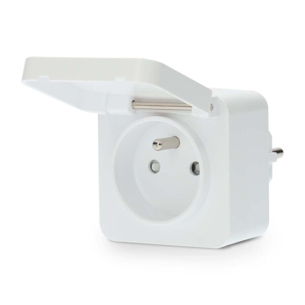 Nedis SmartLife Smart Plug | Wi-Fi | IP44 | Power meter | 3680 W | Type E (CEE 7/6) | -25 - 55 ?øC | Androidƒ?› / IOS | Grey / White | 1 pcs - Image 6