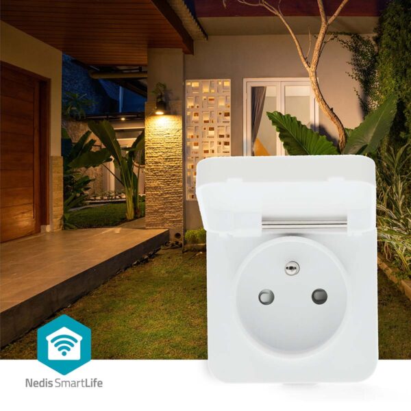 Nedis SmartLife Smart Plug | Wi-Fi | IP44 | Power meter | 3680 W | Type E (CEE 7/6) | -25 - 55 ?øC | Androidƒ?› / IOS | Grey / White | 1 pcs - Image 8
