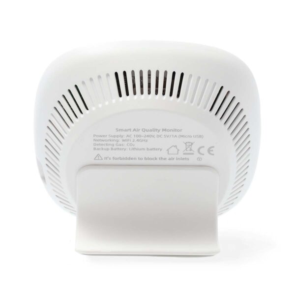 Nedis SmartLife Air Quality Monitor | Wi-Fi | Including display | Carbon Dioxide (CO2) / Humidity / Temperature | Androidƒ?› / IOS | Black / White - Image 4