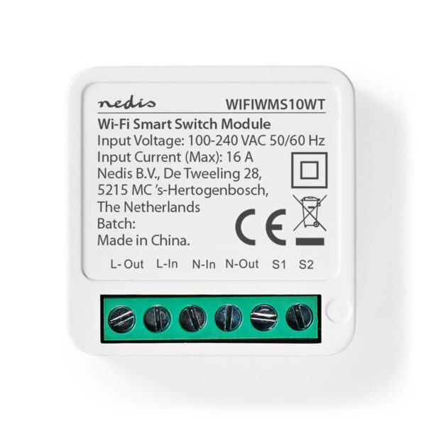 Nedis SmartLife Power Switch | Wi-Fi | 3680 W | Terminal Connection | App available for: Androidƒ?› / IOS - Image 2