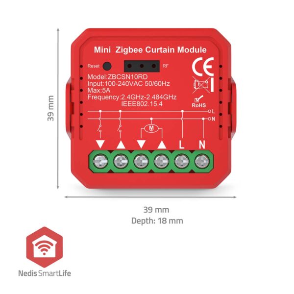 Nedis SmartLife Power Switch | Zigbee 3.0 | 1000 W | Terminal Connection | App available for: Androidƒ?› / IOS - Image 9