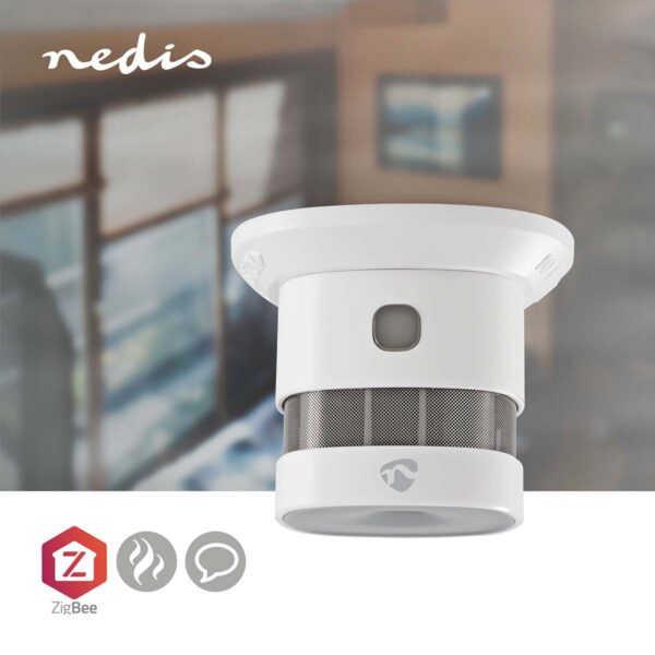 Nedis SmartLife Smoke Detector | Zigbee 3.0 | Battery Powered | Sensor life cycle: 10 year | EN 14604 | Max. battery life: 60 Months | 85 dB | White | 1 pcs - Image 7