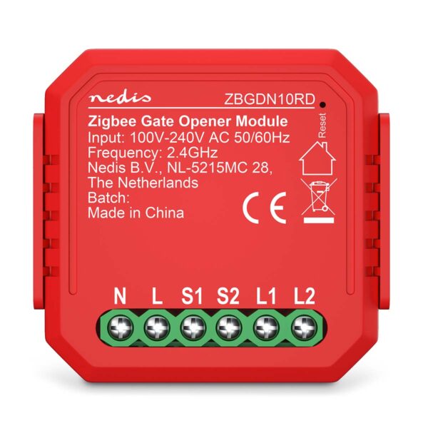 Nedis SmartLife Power Switch | Zigbee 3.0 | 2.5 W | Garage Door / Terminal Connection | App available for: Androidƒ?› / IOS - Image 2