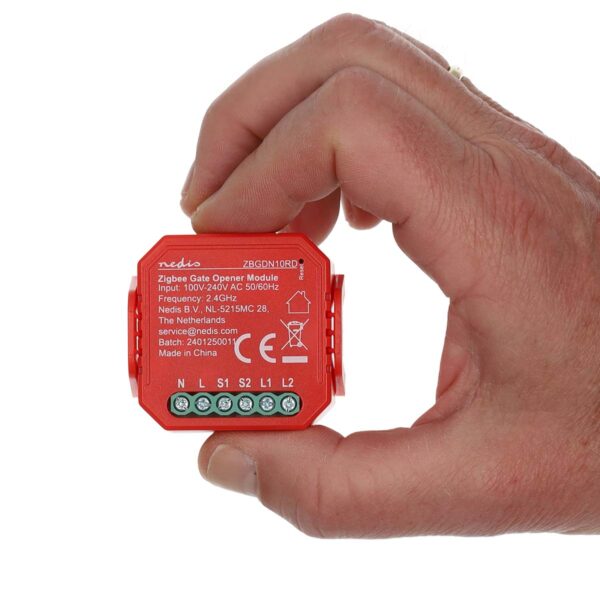 Nedis SmartLife Power Switch | Zigbee 3.0 | 2.5 W | Garage Door / Terminal Connection | App available for: Androidƒ?› / IOS - Image 3