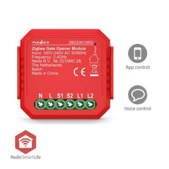 Nedis SmartLife Power Switch | Zigbee 3.0 | 2.5 W | Garage Door / Terminal Connection | App available for: Androidƒ?› / IOS