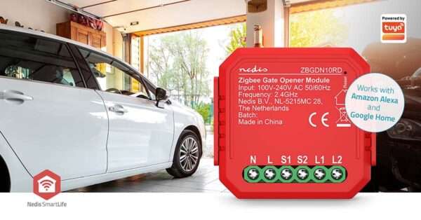 Nedis SmartLife Power Switch | Zigbee 3.0 | 2.5 W | Garage Door / Terminal Connection | App available for: Androidƒ?› / IOS - Image 9