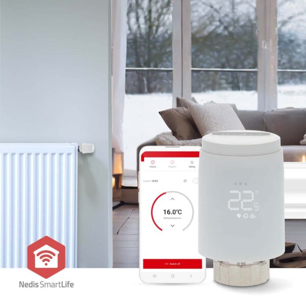 Nedis SmartLife Radiator Control | Zigbee 3.0 | Battery Powered | LED | Androidƒ?› / IOS - Image 8