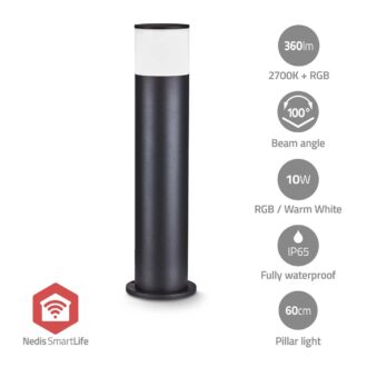 Nedis Smartlife Outdoor Light | 360 lm | Zigbee 3.0 | 10 + 4 W | RGB / Warm White | 2700 K | Aluminium | Androidƒ?› / IOS