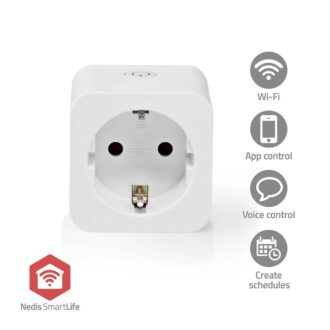Nedis SmartLife Smart Plug | Zigbee 3.0 | IP21 | Power meter | 3680 W | Hybrid (CEE 7/7) | 0 - 55 ?øC | Androidƒ?› / IOS | White | 1 pcs