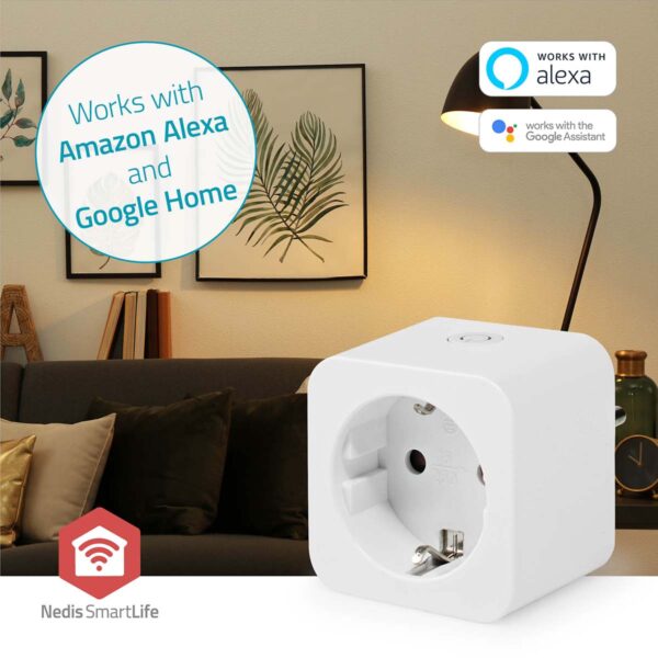 Nedis SmartLife Smart Plug | Zigbee 3.0 | IP21 | Power meter | 3680 W | Hybrid (CEE 7/7) | 0 - 55 ?øC | Androidƒ?› / IOS | White | 1 pcs - Image 9