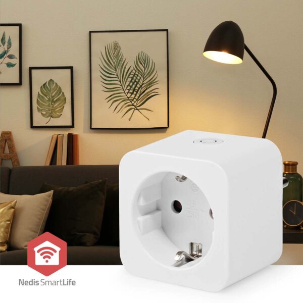 Nedis SmartLife Smart Plug | Zigbee 3.0 | IP21 | Power meter | 3680 W | Hybrid (CEE 7/7) | 0 - 55 ?øC | Androidƒ?› / IOS | White | 1 pcs - Image 8