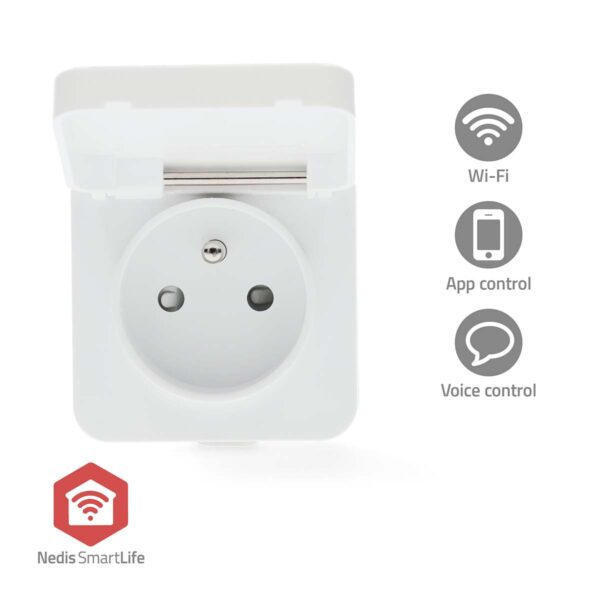 Nedis SmartLife Smart Plug | Zigbee 3.0 | IP44 | Power meter | 3680 W | Type E (CEE 7/6) | 0 - 55 ?øC | Androidƒ?› / IOS | White | 1 pcs