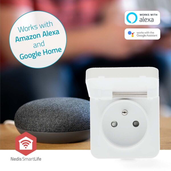 Nedis SmartLife Smart Plug | Zigbee 3.0 | IP44 | Power meter | 3680 W | Type E (CEE 7/6) | 0 - 55 ?øC | Androidƒ?› / IOS | White | 1 pcs - Image 9