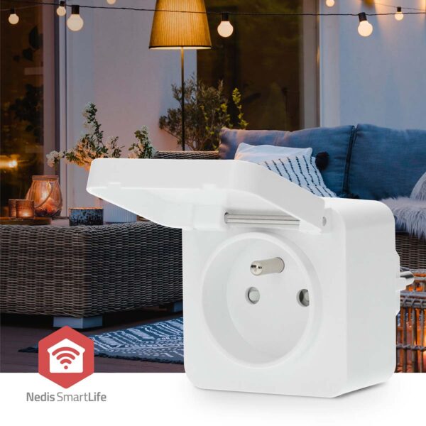 Nedis SmartLife Smart Plug | Zigbee 3.0 | IP44 | Power meter | 3680 W | Type E (CEE 7/6) | 0 - 55 ?øC | Androidƒ?› / IOS | White | 1 pcs - Image 8