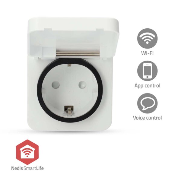 Nedis SmartLife Smart Plug | Zigbee 3.0 | IP44 | Power meter | 3680 W | Type F (CEE 7/7) | -25 - 55 ?øC | Androidƒ?› / IOS | White | 1 pcs - Image 5
