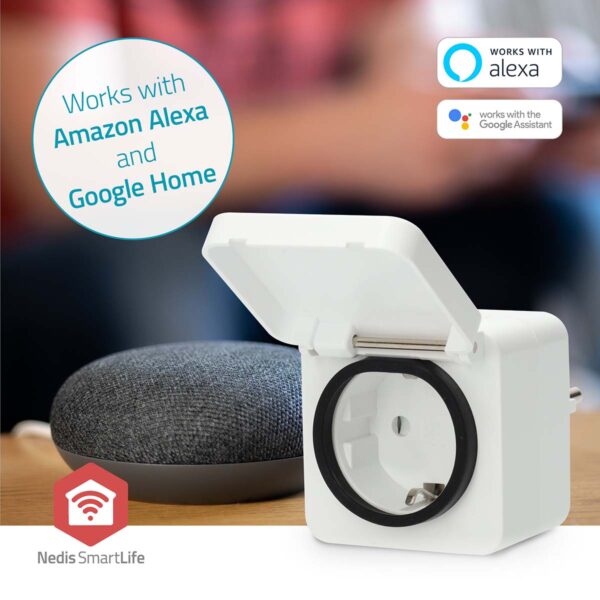 Nedis SmartLife Smart Plug | Zigbee 3.0 | IP44 | Power meter | 3680 W | Type F (CEE 7/7) | -25 - 55 ?øC | Androidƒ?› / IOS | White | 1 pcs - Image 6