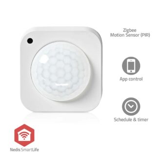 Nedis SmartLife Motion Sensor | Zigbee 3.0 | Battery Powered / USB Powered | Detector angle: 100 ?ø | Detector range: 7 m | Max. battery life: 24 Months | White
