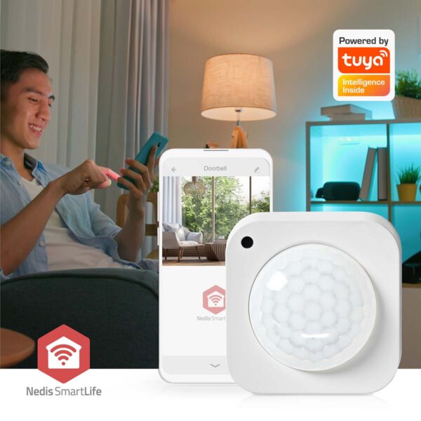 Nedis SmartLife Motion Sensor | Zigbee 3.0 | Battery Powered / USB Powered | Detector angle: 100 ?ø | Detector range: 7 m | Max. battery life: 24 Months | White - Image 8