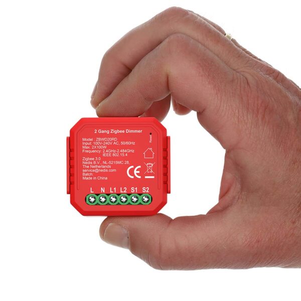 Nedis SmartLife Power Switch | Zigbee 3.0 | 2x100 W | Terminal Connection | App available for: Androidƒ?› / IOS - Image 3
