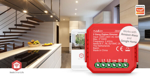 Nedis SmartLife Power Switch | Zigbee 3.0 | 2x100 W | Terminal Connection | App available for: Androidƒ?› / IOS - Image 6