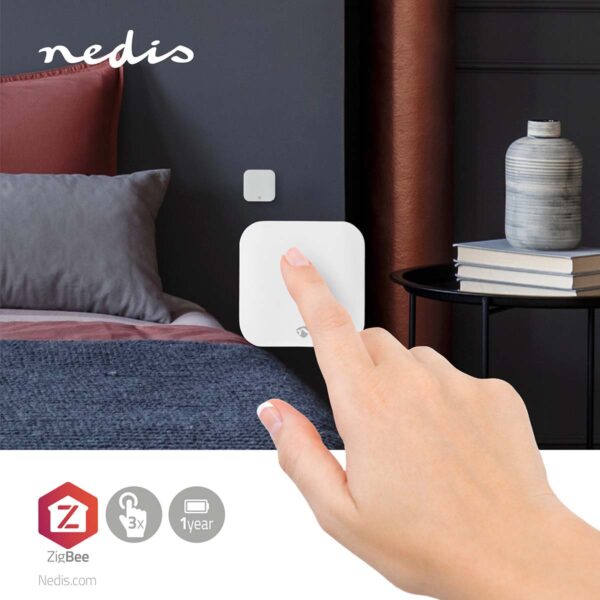 Nedis SmartLife Wall Switch | Zigbee 3.0 | Wall Mount | Androidƒ?› / IOS | Plastic | White - Image 8
