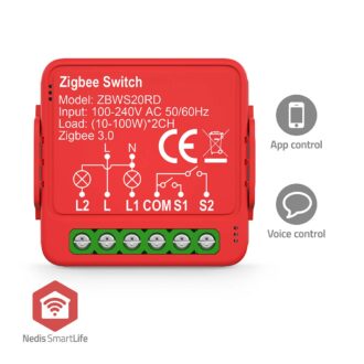 Nedis SmartLife Power Switch | Zigbee 3.0 | 2x100 W | Terminal Connection | App available for: Androidƒ?› / IOS