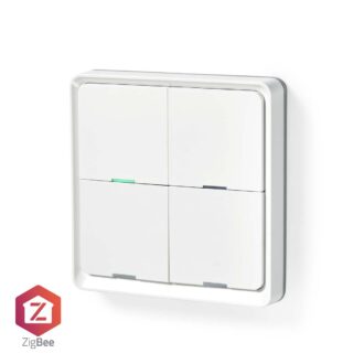 Nedis SmartLife Wall Switch | Zigbee 3.0 | Wall Mount | Androidƒ?› / IOS | Plastic | White