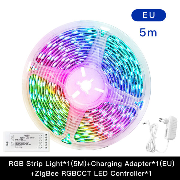MOES ZigBee RGB Strip Light Multicolor LED Strip CCT LED Controller Plus Brightness Adjustable - Image 4