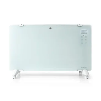 Nedis SmartLife Convection Heater | Wi-Fi | Suitable for bathroom | Glass Panel | 2000 W | 2 Heat Settings | LED | 15 - 35 °C | Adjustable thermostat | White