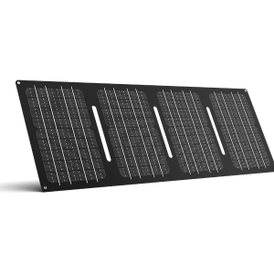PSmart YT40W Portable Solar Panel with 3 Outputs, 18V DC/USB/Type-C PD30W, 3.3LB Light Weight & Foldable Monocrystalline Solar Charger for Phones, Power Banks, Power Station, Generator, Camping Trip