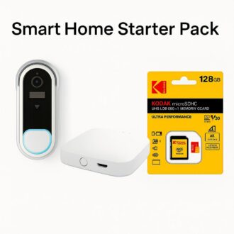 Doorbell Deal - Nedis SmartLife Video Doorbell | Wi-Fi | Bluetooth/Zigbee Gateway | 128 GB microSD
