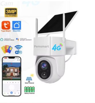 Pemsmart Tuya Smartlife 4G Solar Panel Low Power Wireless PTZ Camera / IoT 4G SIM Card | 12 to 24 months contract with nationwide coverage.
