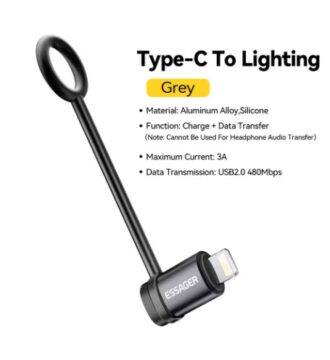 Lighting To USB C Adapter 3A Fast Charging  for iPhone 15  Pro Type C To Lighting iPhone Connector  Converter