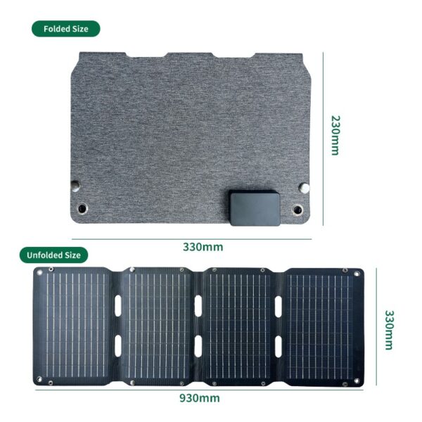 Pemsmart Solar Panel Solar Factory 40 Watt Foldable Solar Panels for  Portable Solar Generation and Outdoor Adventures - Image 4