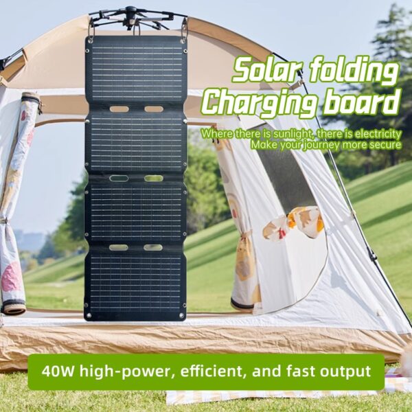 Pemsmart Solar Panel Solar Factory 40 Watt Foldable Solar Panels for  Portable Solar Generation and Outdoor Adventures - Image 6