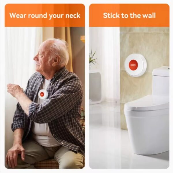 Pemsmart Tuya Smart WiFi & Zigbee SOS Panic Button — Elderly Emergency Alarm System - Image 3