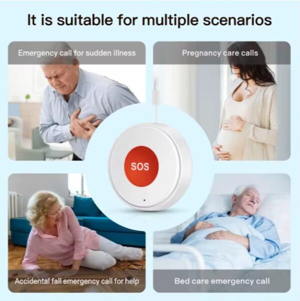 Pemsmart Tuya Smart WiFi & Zigbee SOS Panic Button — Elderly Emergency Alarm System - Image 5
