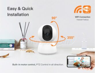 IOT 2 in 1 Pemsmart Home Alarm Security System Camera With Door/Window Sensor,Remote Control SOS Motion Detector