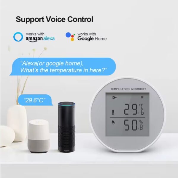 Pemsmart Tuya  WiFi & Zigbee Temperature and Humidity Sensor with LCD Display for real-time temperature and humidity monitoring - Image 5
