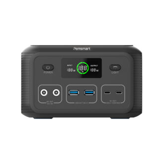 Pemsmart Q150 Portable Power Station 150W 12.8V/8000mAH/99.84Wh; Portable mobile socket, integration I Solar Energy and DC15V Charging Input I High capacity and high rate lithium charging and discharging I Standard 220-240V Universal Outlet