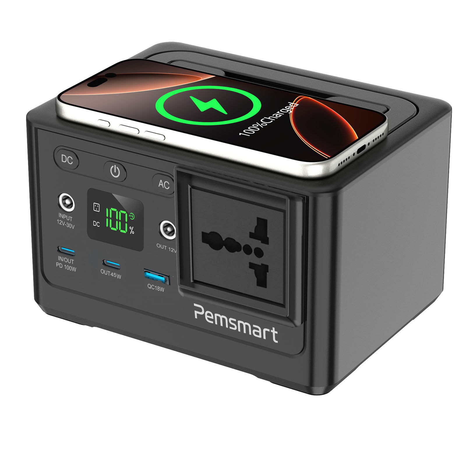 Pemsmart DPS-150S Portable Power Station 150W 96Wh LiFePO4 – Flight Safe 230V Universal AC Power Bank with 100W PD Fast Charging