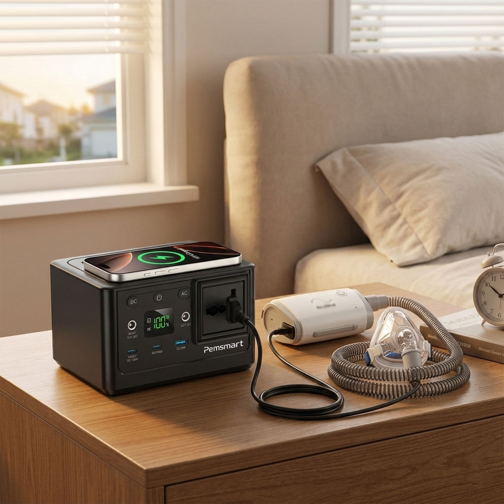 Pemsmart DPS-150S Portable Power Station 150W 96Wh LiFePO4 – Flight Safe 230V Universal AC Power Bank with 100W PD Fast Charging - Image 8